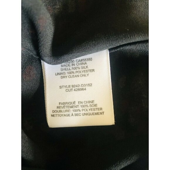 JOIE Armel Floral print Long sleeve Blouson Mini Dress Black Size S - Picture 7 of 10